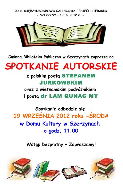 Miniaturka artykułu Spotkanie z poetą 2012