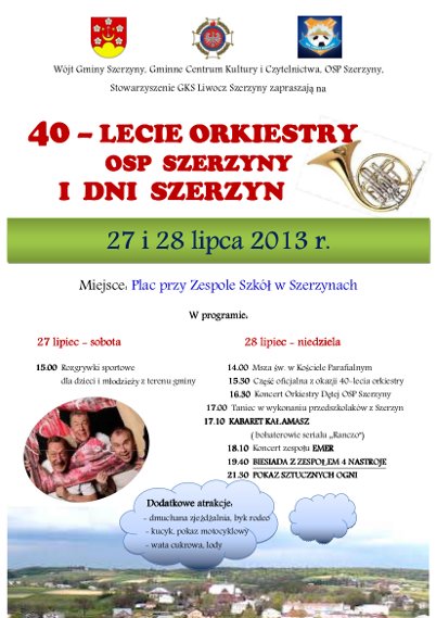 Miniaturka artykułu Dni Szerzyn lipiec 2013