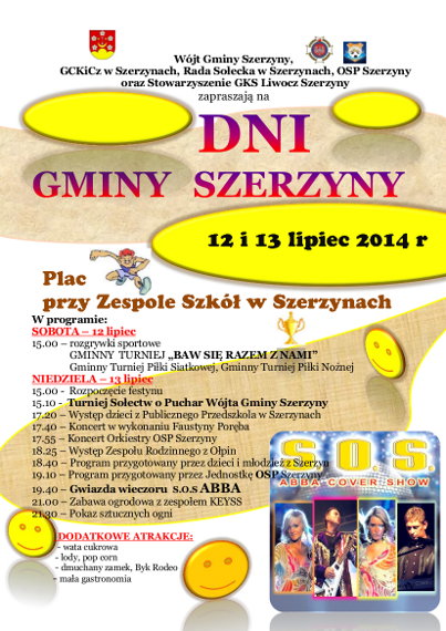 Miniaturka artykułu Dni Szerzyn lipiec 2014