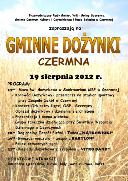 Miniaturka artykułu Dożynki 2012 Czermna