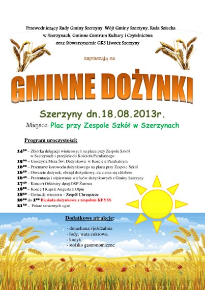 Miniaturka artykułu Dożynki Gminne 2013