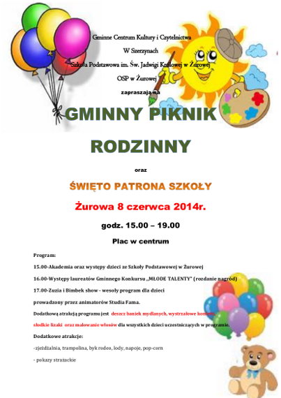 Miniaturka artykułu Gminny Piknik Rodzinny czerwiec 2014