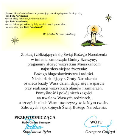 Miniaturka artykułu Życzenia Boże Narodzenie 2014