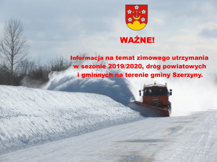 Miniaturka artykułu WAŻNA INFORMACJA dot. utrzymania dróg w sezonie zimowym 2019/2020