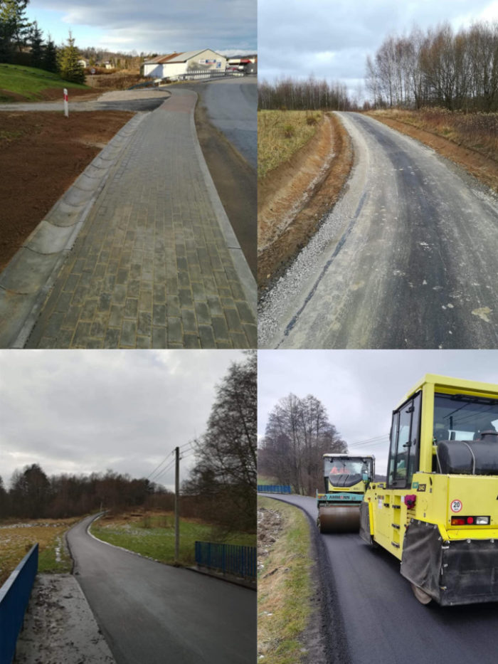 Miniaturka artykułu Kolejne nowe nawierzchnie asfaltowe oraz chodniki w naszej gminie!
