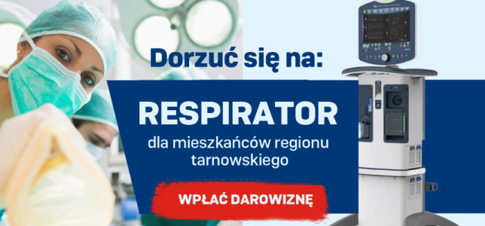 Miniaturka artykułu Pomóż zakupić respirator dla mieszkańców regionu tarnowskiego