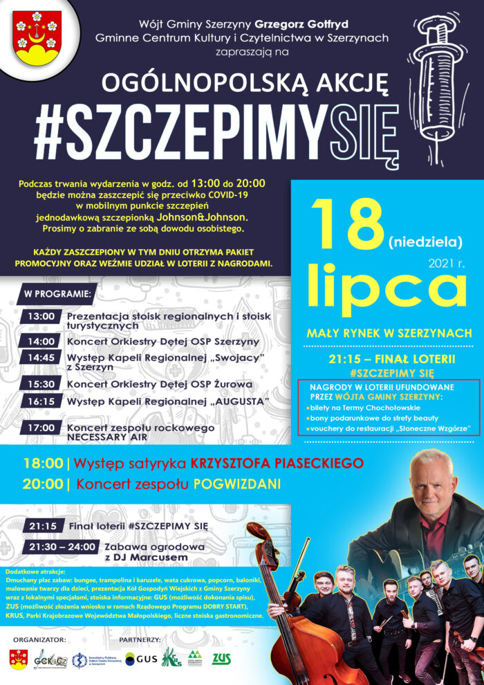 Miniaturka artykułu Ogólnopolska Akcja Szczepień w Szerzynach, 18 lipca 2021 r.