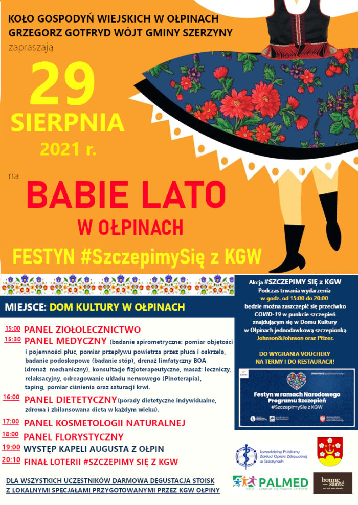 Miniaturka artykułu Babie lato w Ołpinach i Festyn #SzczepimySię z KGW