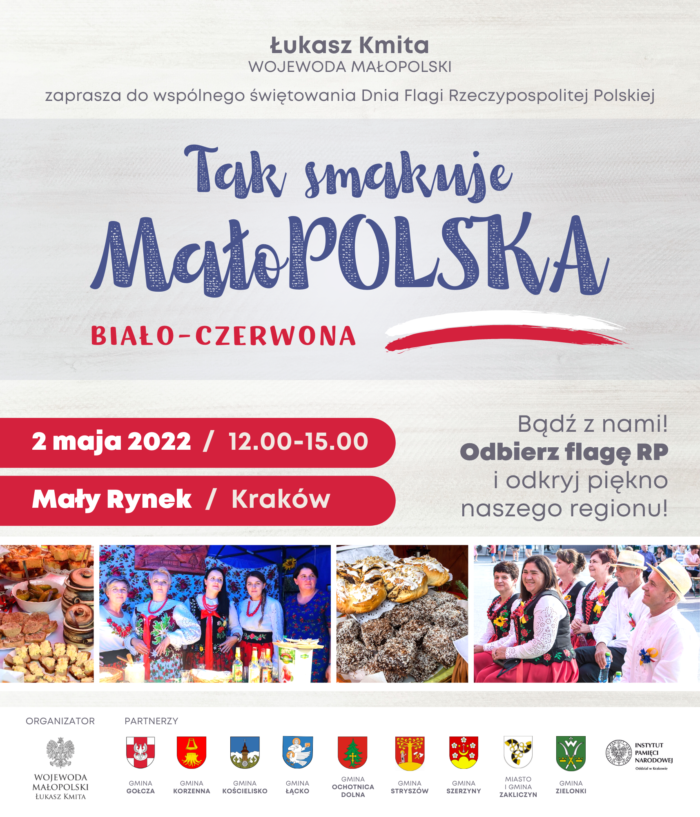 Miniaturka artykułu Zapraszamy 2 maja 2022 r. do Krakowa na wydarzenie pn. „Tak smakuje MałoPOLSKA”