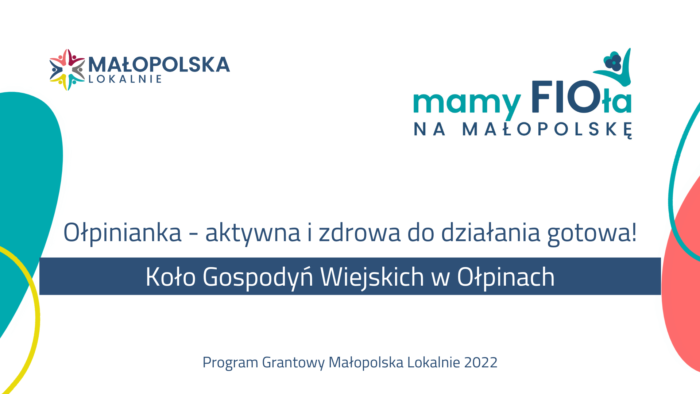 Miniaturka artykułu KGW Ołpiny realizuje w ramach pozyskanych środków z programu FIO 2022