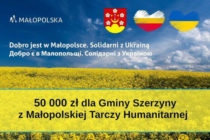 Miniaturka artykułu 50 000 zł w ramach Małopolskiej Tarczy Humanitarnej. Fundusze Europejskie dla Ukrainy.